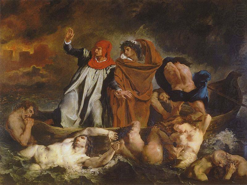 Eugene Delacroix The Barque of Dante